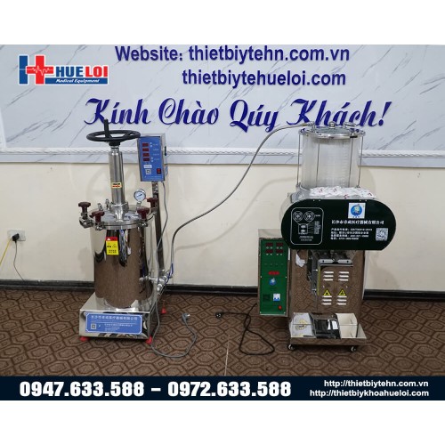 Máy sắc thuốc áp suất cao và máy đóng túi thuốc tự động 